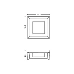 Smart Bulbs<Philips Econic Hue LED Wall Outdoor Light, Glass (1743830V7)