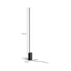 Smart Bulbs<Philips Gradient Signe 57.4" LED Matte Black Floor Lamp with Stick Shade (569103)