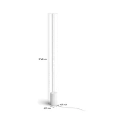 Smart Bulbs<Philips Gradient Signe 57.4" LED White Floor Lamp with Stick Shade (573709)