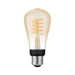 Smart Bulbs<Philips Hue Ambiance Light Bulb, ST19 2100K-4500K 7W E26 (563585)