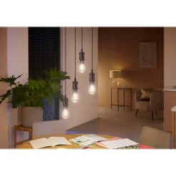 Smart Bulbs<Philips Hue Ambiance Light Bulb, ST19 2100K-4500K 7W E26 (563585)