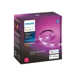 Smart Bulbs<Philips Hue Lightstrip Plus Base Kit V4, Multicolor (555334)