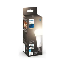 Smart Bulbs<Philips Hue 100W Equivalent A21 LED Smart Bulb, Soft Warm White (580845)