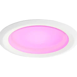 Smart Bulbs<Philips Hue 62W Equivalent E26 LED Smart Downlight, White And Color Ambiance (578450)