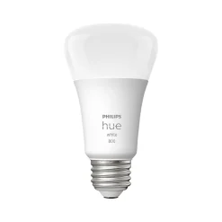 Smart Bulbs<Philips Hue 60W Equivalent A19 LED Smart Bulb, Soft Warm White, 2/Pack (476951)