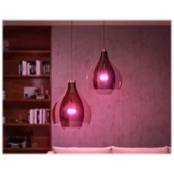 Smart Bulbs<Philips Hue White Starter Kit, A19 16 Million Colors 10.5W E26 (563296)