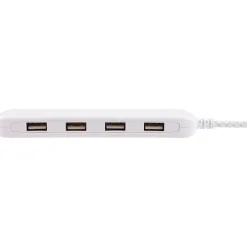 Surge Protectors & Power Strips<Philips 4-Port USB Power Strip, White (DLK2506/27)