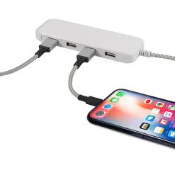 Surge Protectors & Power Strips<Philips 4-Port USB Power Strip, White (DLK2506/27)