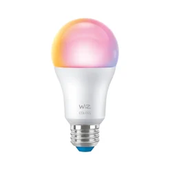Smart Bulbs<Philips WiZ 60W Equivalent A19 LED Smart Bulb, White, 2/Pack (603639)