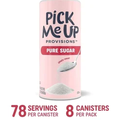 Sugar & Sweeteners<Pick Me Up Provisions™ Pure Sugar, 22 oz. Canister, 8/Pack (PM62430/90698)