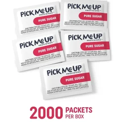 Sugar & Sweeteners<Pick Me Up Provisions™ Pure Sugar, Packets, 2000/Box (PM62431/72101)