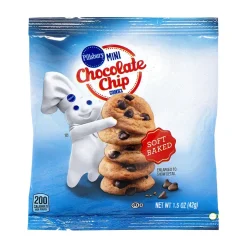 Cookies<Pillsbury Solf Bake Mini Chocolate Chip Cookies, 1.5 oz., 28/Pack (220-02056)