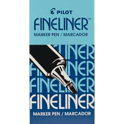 Pilot Fineliner Marker Pens, Fine Point, Blue Ink, Dozen (11014) Clearance