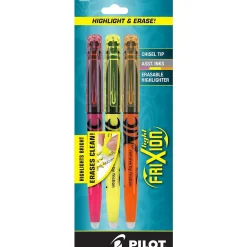 Pilot FriXion Light Erasable Highlighters, Chisel Tip, Assorted Ink, 3/Pack (46507) Best