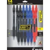 Pilot G2 Retractable Gel Pens, Fine Point, Assorted Ink, 14/Pack (30815) Best