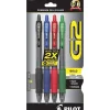 Pilot G2 Retractable Gel Pens, Bold Point, Assorted Ink, 4/Pack (31255) New