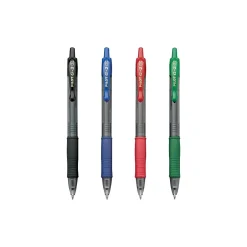 Pilot G2 Retractable Gel Pens, Bold Point, Assorted Ink, 4/Pack (31255) New