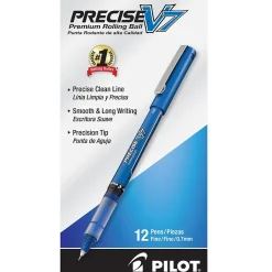 Pilot Precise V7 Rollerball Pens, Fine Point, Blue Ink, Dozen (35349) Hot