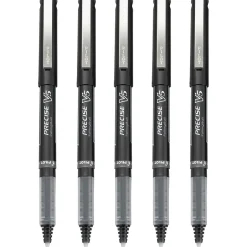 Pilot Precise V5 Rollerball Pens, Extra Fine Point, 0.5mm, Black Ink, 5/Pack (26010) Sale