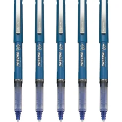 Pilot Precise V7 Rollerball Pens, Fine Point, Blue Ink, 5/Pack (26021) Clearance