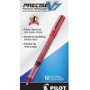 Pilot Precise V7 Rollerball Pens, Fine Point, Red Ink, Dozen (35352) Discount