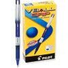 Pilot VBall Grip Rollerball Pens, Extra Fine Point, Blue Ink, Dozen (35471) Sale