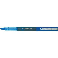 Pilot VBall Rollerball Pens, Fine Point, Blue Ink, Dozen (35113)