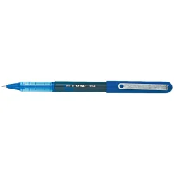 Pilot VBall Rollerball Pens, Fine Point, Blue Ink, Dozen (35113)