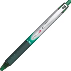 Pilot VBall RT Retractable Rollerball Pen, Fine Point, Green Ink (26209) Clearance