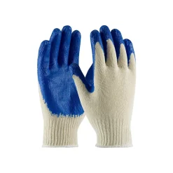 Work Gloves<PIP 39-C122 Latex Coated Cotton/Poly Gloves, XL, 10 Gauge, Natural/Blue, 12 Pairs (39-C122/XL)