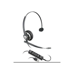 HP Plantronics Encorepro HW715 Noise Canceling Mono Headset, Over-the-Head, Black (203476-01)* Headsets