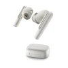 Poly Plantronics Voyager Free 60 UC Wireless Noise Canceling Bluetooth Earbuds, USB-C, UC Certified, White Sand (7Y8L4AA)