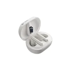 Poly Plantronics Voyager Free 60+ UC Wireless Bluetooth Earbuds, USB-C Teams, White Sand (7Y8G8AA)