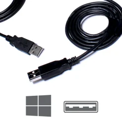 Usb Cables<Plugable 6' USB 2.0 Windows Transfer Cable, Black (USB-EASY-TRAN)