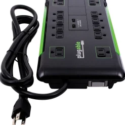 Surge Protectors & Power Strips<Plugable 12-Outlet 4320 J Surge Suppressor, 6' (PS12-USB2B)