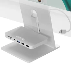 Usb Hubs<Plugable 6-Port USB-C Mounted Hub For Apple iMac (AD-6IN1)