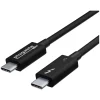 Usb Cables<Plugable Thunderbolt 3 24" Cable, Black (TBT3-40G80CM)
