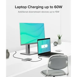 Usb Hubs<Plugable USB4 Hub, Silver (USB4-HUB3A)