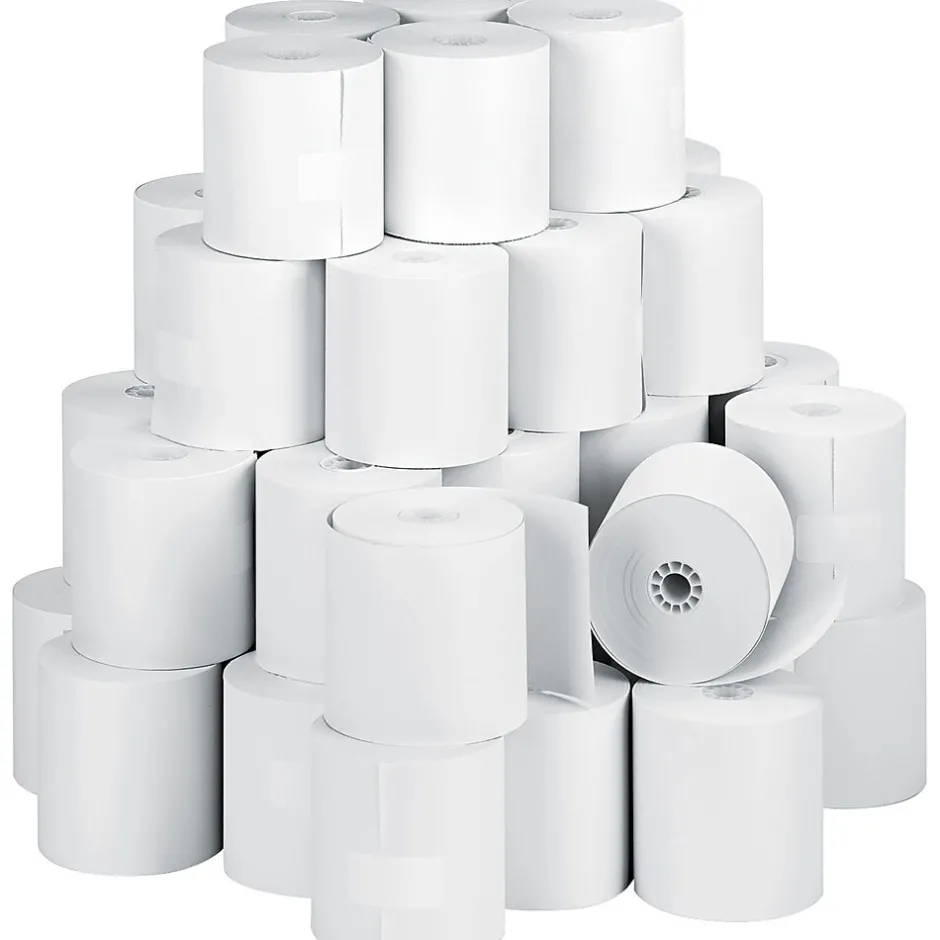 Outlet Thermal Cash Register Paper Rolls, 3 1/8" x 273', BPA Free, 50 Rolls/Pack (5213) Pos Paper