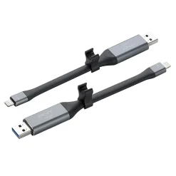 PNY DUO LINK Dual 128GB USB 3.0 Type A Flash Drive, Black/Silver (P-FDI128LA02GCR)* Usb Flash Drives