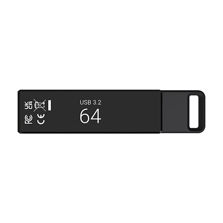 PNY Elite-X 64GB Type-C 3.2 Flash Drive, Black (P-FDI64GELTXC-G)* Usb Flash Drives