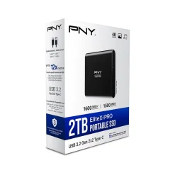 PNY EliteX-PRO 2TB USB 3.2 External Solid-State Drive (PSD0CS2260-2TB-RB)* Solid State Drives