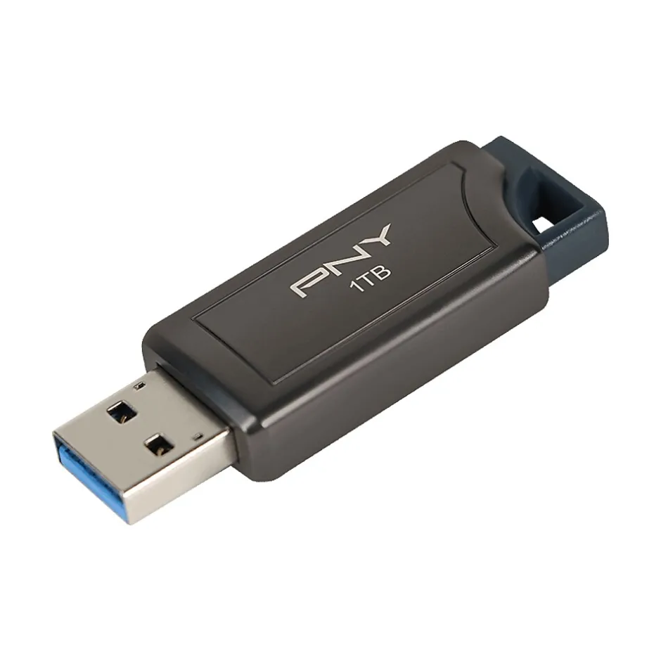 PNY PRO Elite 1TB USB 3.2 Gen 2 Type-A Flash Drive, Gray (P-FD1TBPROV2-GE)* Usb Flash Drives