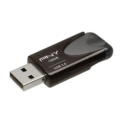 PNY Turbo Attache 4 128GB USB 3.0 Type A Flash Drive, Black (P-FD128TBAT4-GE)* Usb Flash Drives