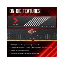 PNY XLR8 Gaming MAKO 32GB (2 x 16GB) DDR5 UDIMM 288-pin Desktop Memory Kit (MD32GK2D5600040MXR)* Computer Memory
