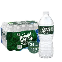 Bottled Water<Poland Spring 100% Natural Spring Water, Regular Flavor, 16.9 oz., 24/Carton (12119419)