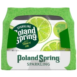 Bottled Water<Poland Spring Sparkling Water, Lime, Triple Berry & Lemon, 16.9 oz. Bottles, 24/Carton (12410094)