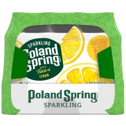 Bottled Water<Poland Spring Sparkling Water, Lime, Triple Berry & Lemon, 16.9 oz. Bottles, 24/Carton (12410094)