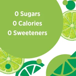 Bottled Water<Poland Spring Sparkling Water, Zesty Lime, 16.9 oz. Bottles, 24/Carton (12349570/122058)