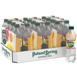 Bottled Water<Poland Spring Sparkling Water, Pomegranate Lemonade, 16.9 oz. Bottles, 24/Carton (12349576)